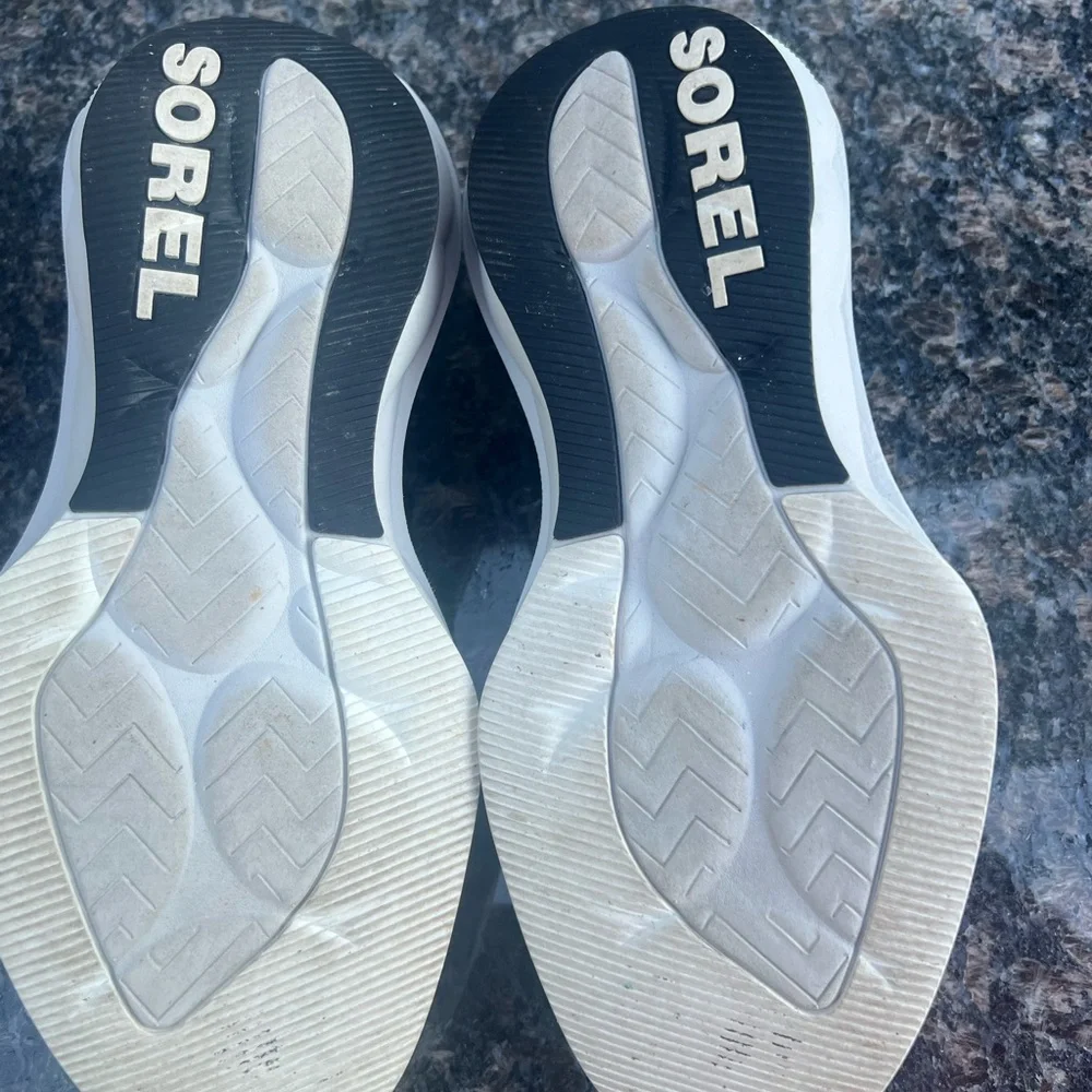 Sorel Kinetic RNEGD Float Shoes Sneakers Womens 8,5 Black Lace Up Walking Hike - Picture 9 of 12